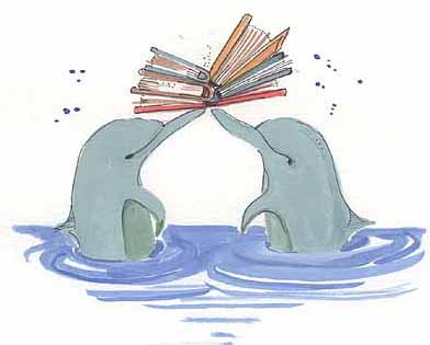 Delfiinit tuovat valaalle kirjan